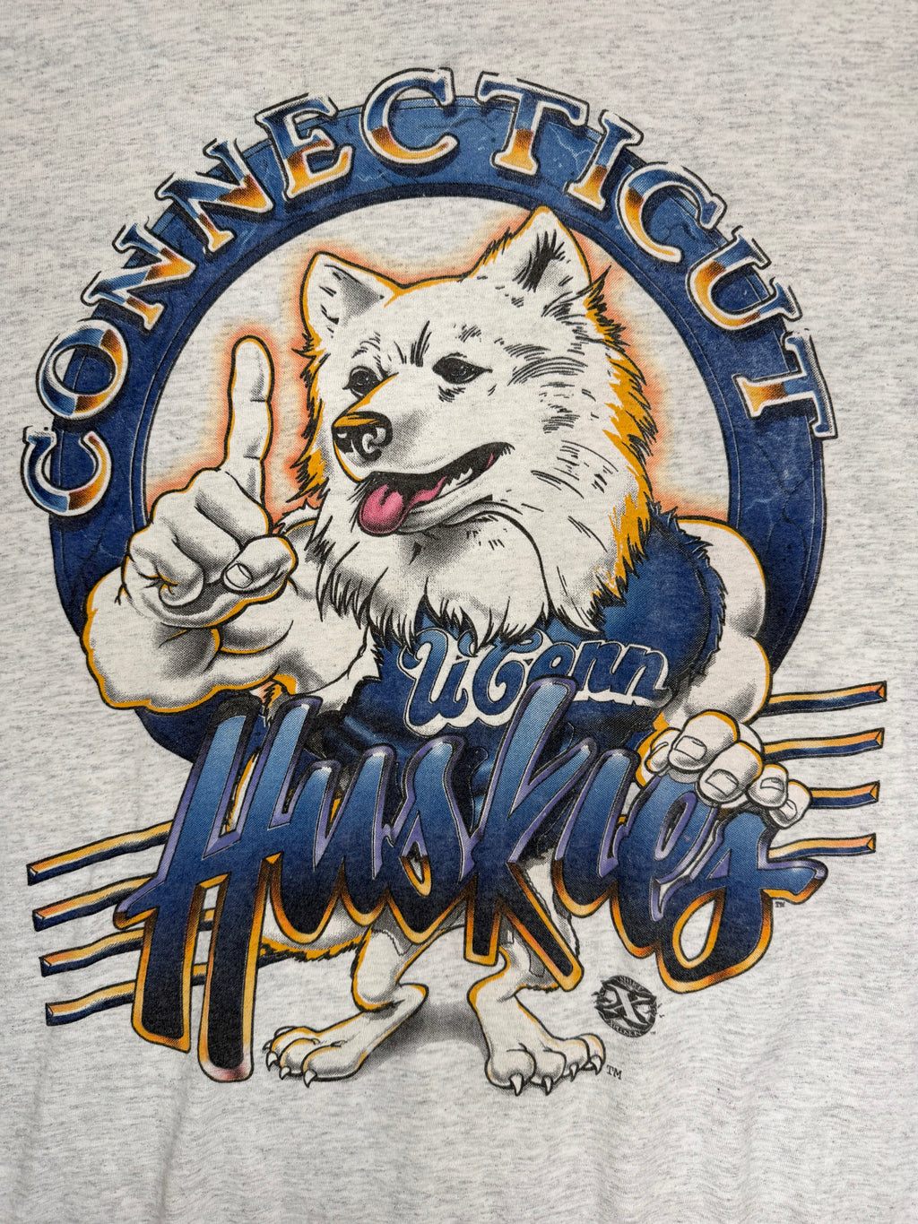 Vintage Shirt Xpolosion Uconn Huskies Mascot Tshirt