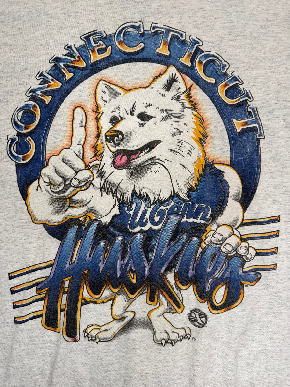Vintage Shirt Xpolosion Uconn Huskies Mascot Tshirt