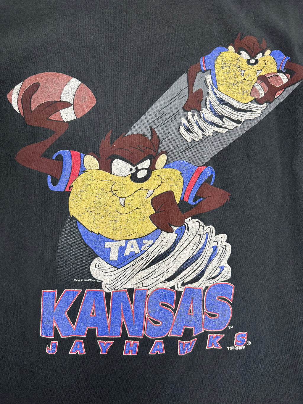 Vintage Kansas Jayhawks Football Taz 1994 TSI Tshirt