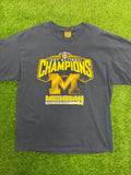 Vintage Nutmeg Michigan 1997 National Champs Tshirt