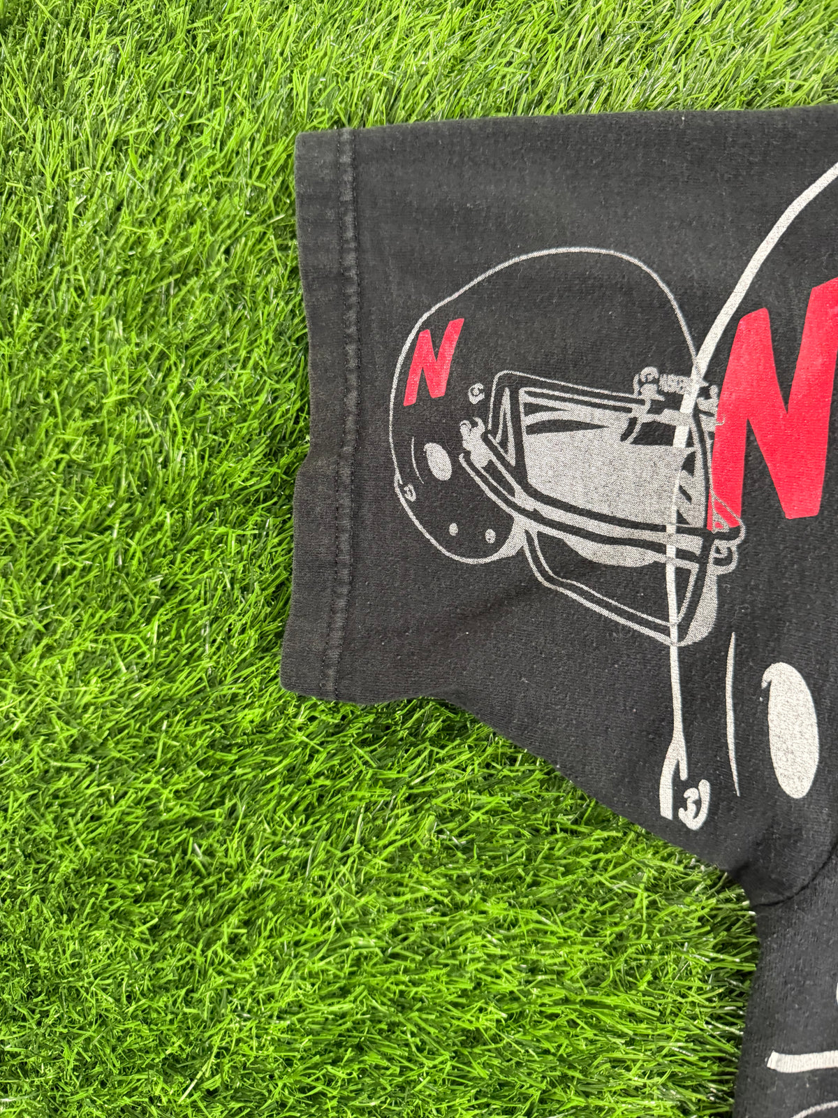 Vintage Nebraska Cornhuskers Helmet AOP Tshirt