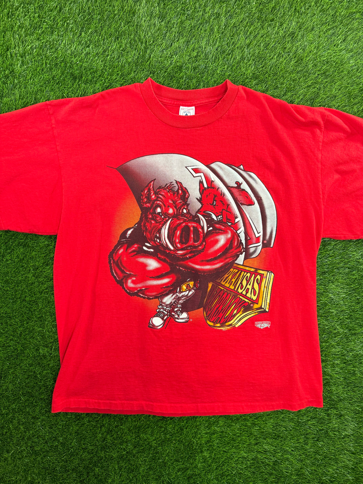 Vintage Arkansas Razorbacks Mascot Tshirt