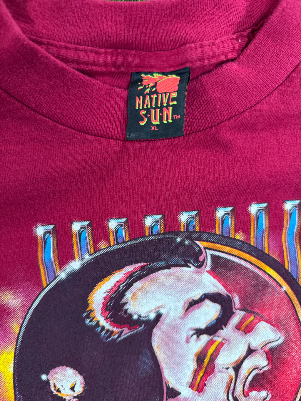 Vintage Native Sun Florida State Seminoles Tshirt
