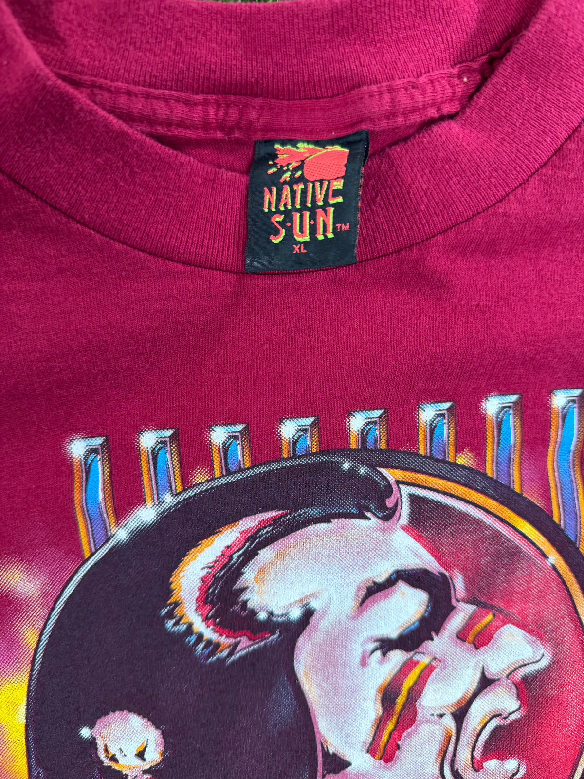 Vintage Native Sun Florida State Seminoles Tshirt