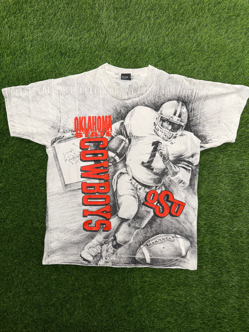 Vintage Oklahoma State Football AOP Tshirt
