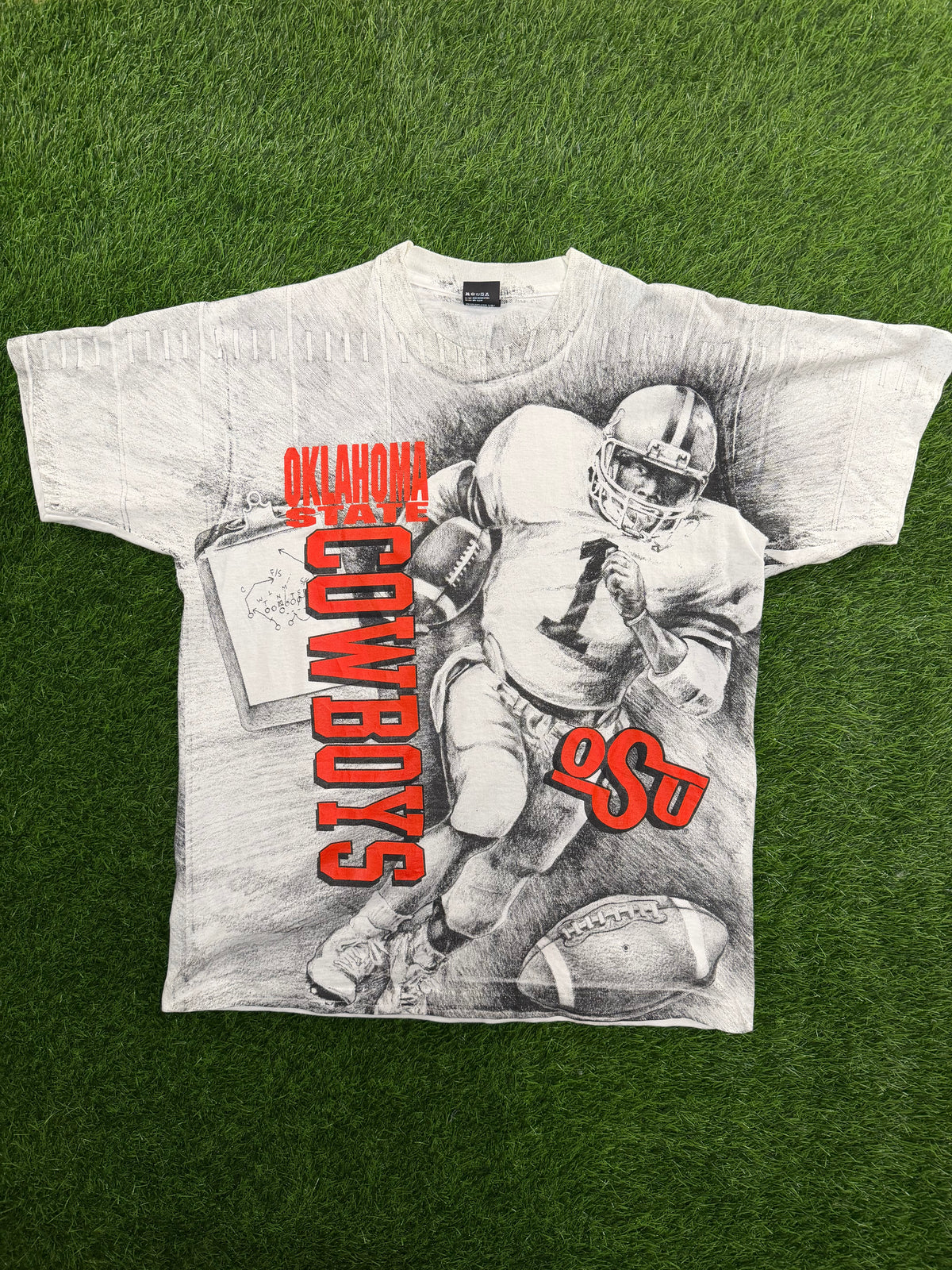 Vintage Oklahoma State Football AOP Tshirt