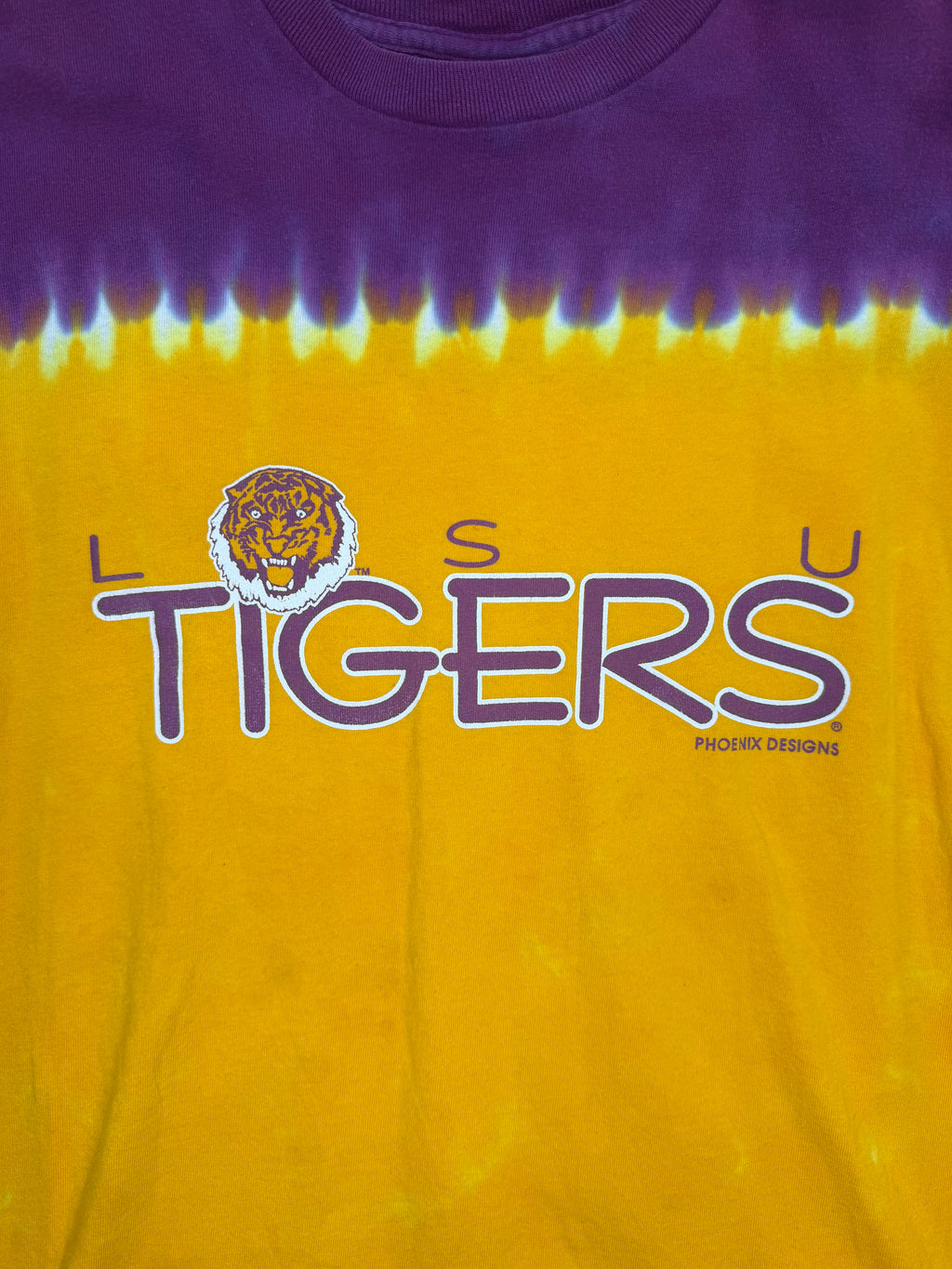 Vintage Liqiud Blue LSU Tigers Tshirt
