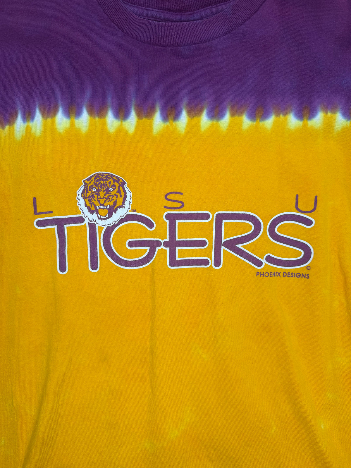 Vintage Liqiud Blue LSU Tigers Tshirt