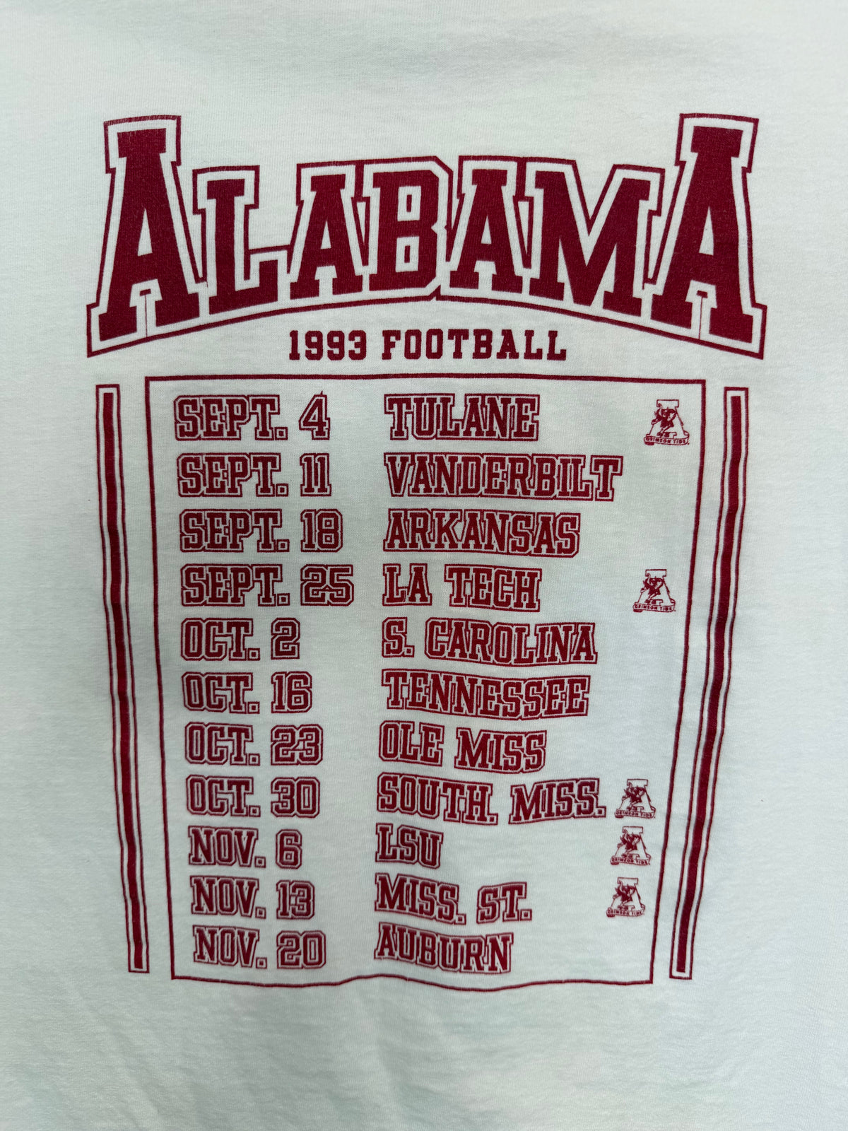 Vintage Alabama "Feeding Time" Tshirt