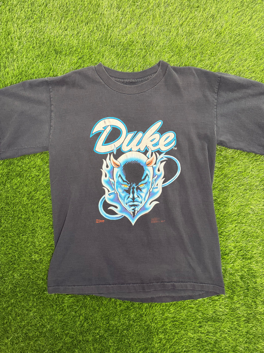 Vintage Salem Sportswear Duke Blue Devils Mascot Tshirt
