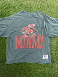 Vintage The Game Miami Hurricans Logo Tshirt