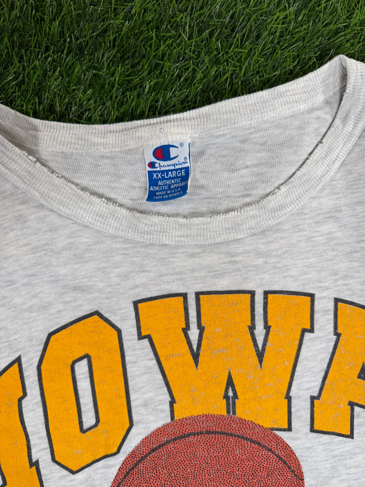 Vintage Champion Iowa Hawkeyes Basketball Tshirt