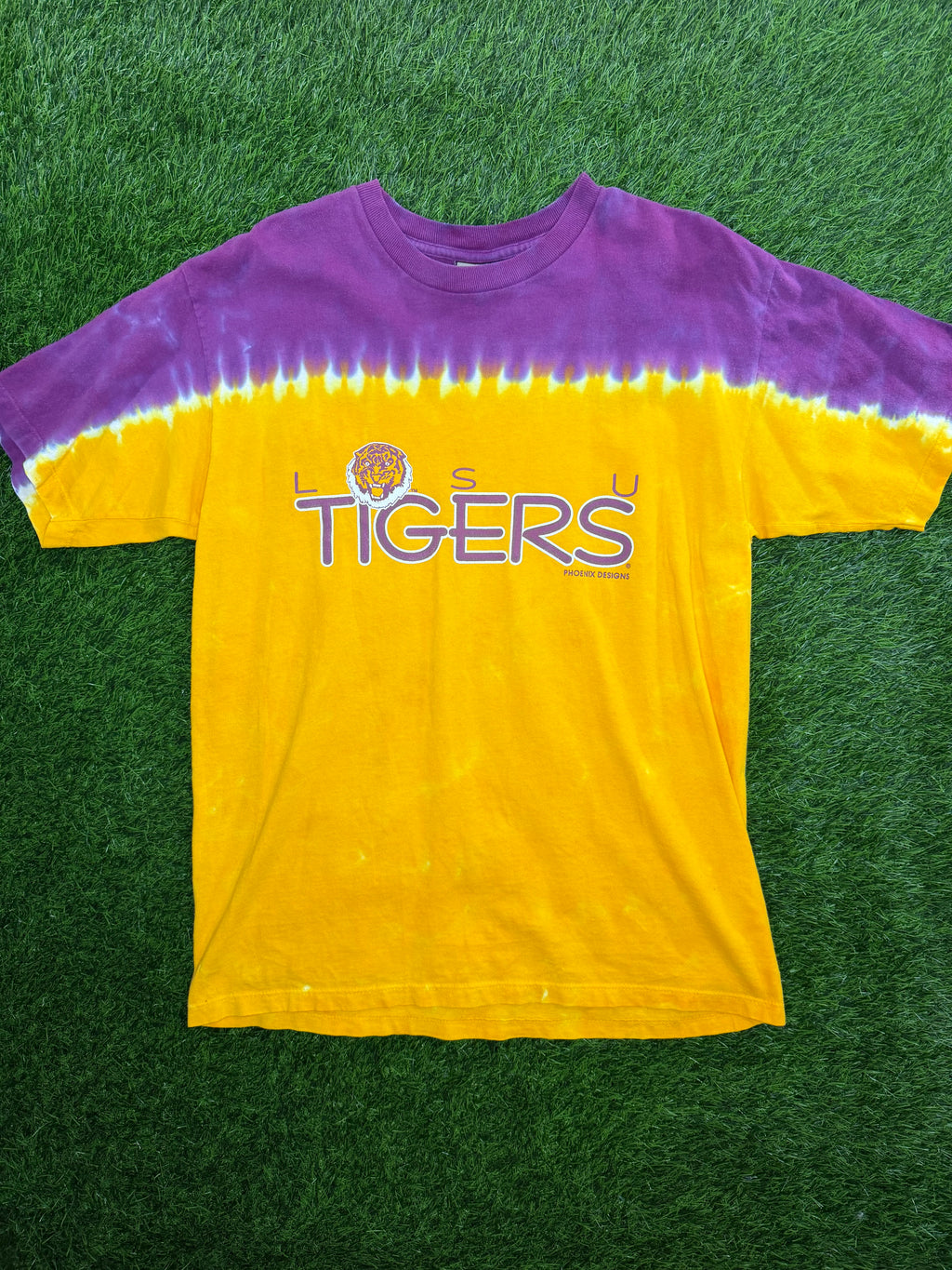 Vintage Liqiud Blue LSU Tigers Tshirt