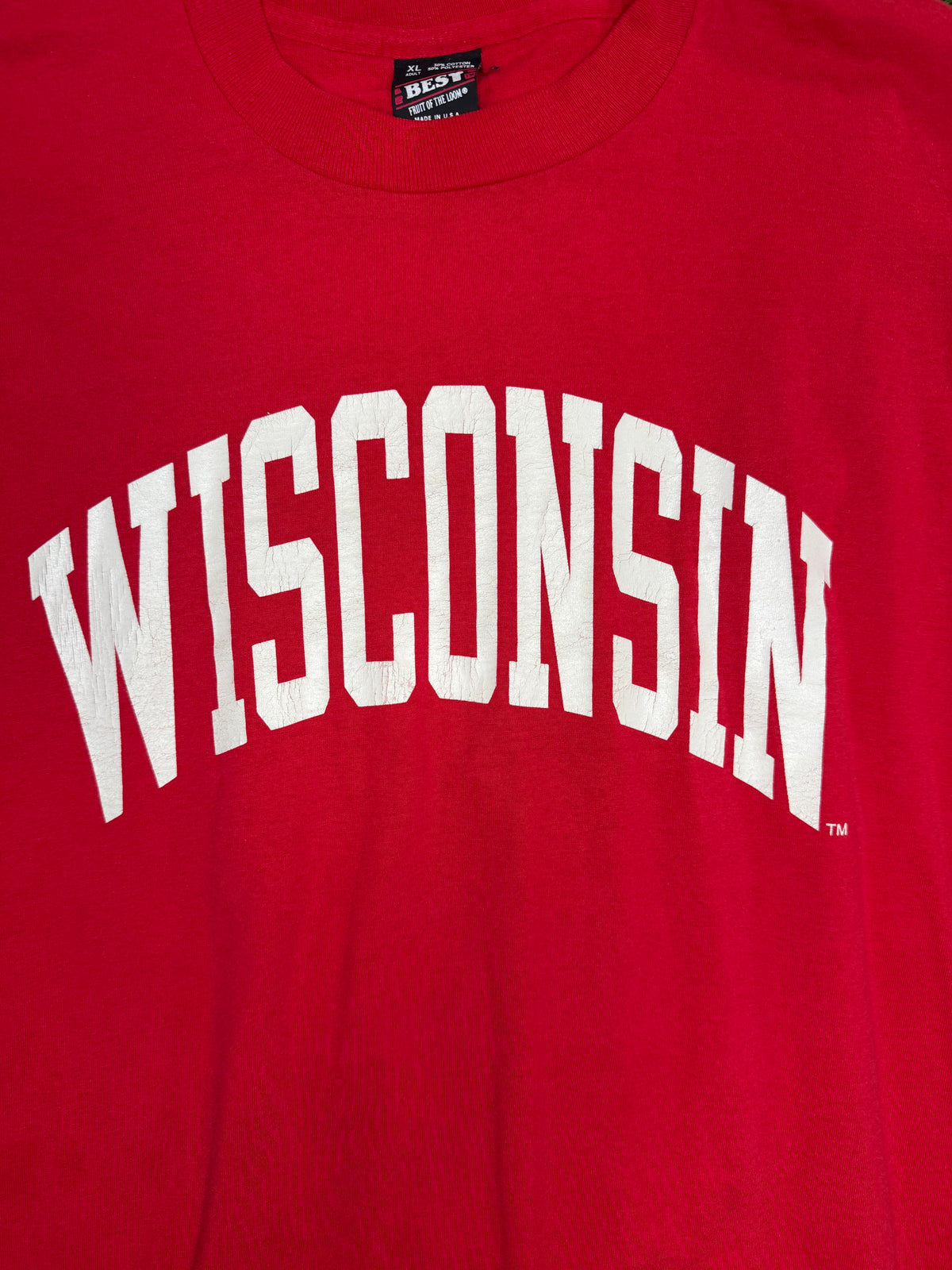 Vintage Wisconsin Badgers Spellout Tshirt