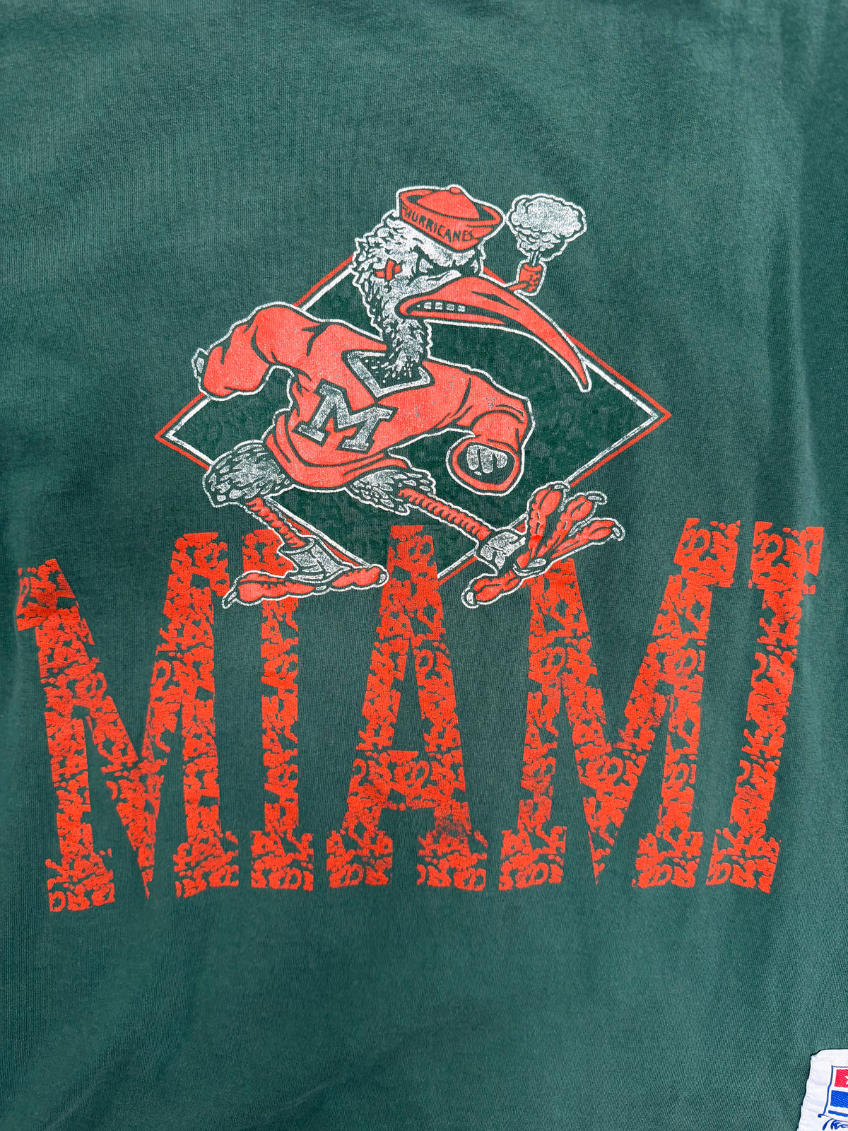 Vintage The Game Miami Hurricans Logo Tshirt