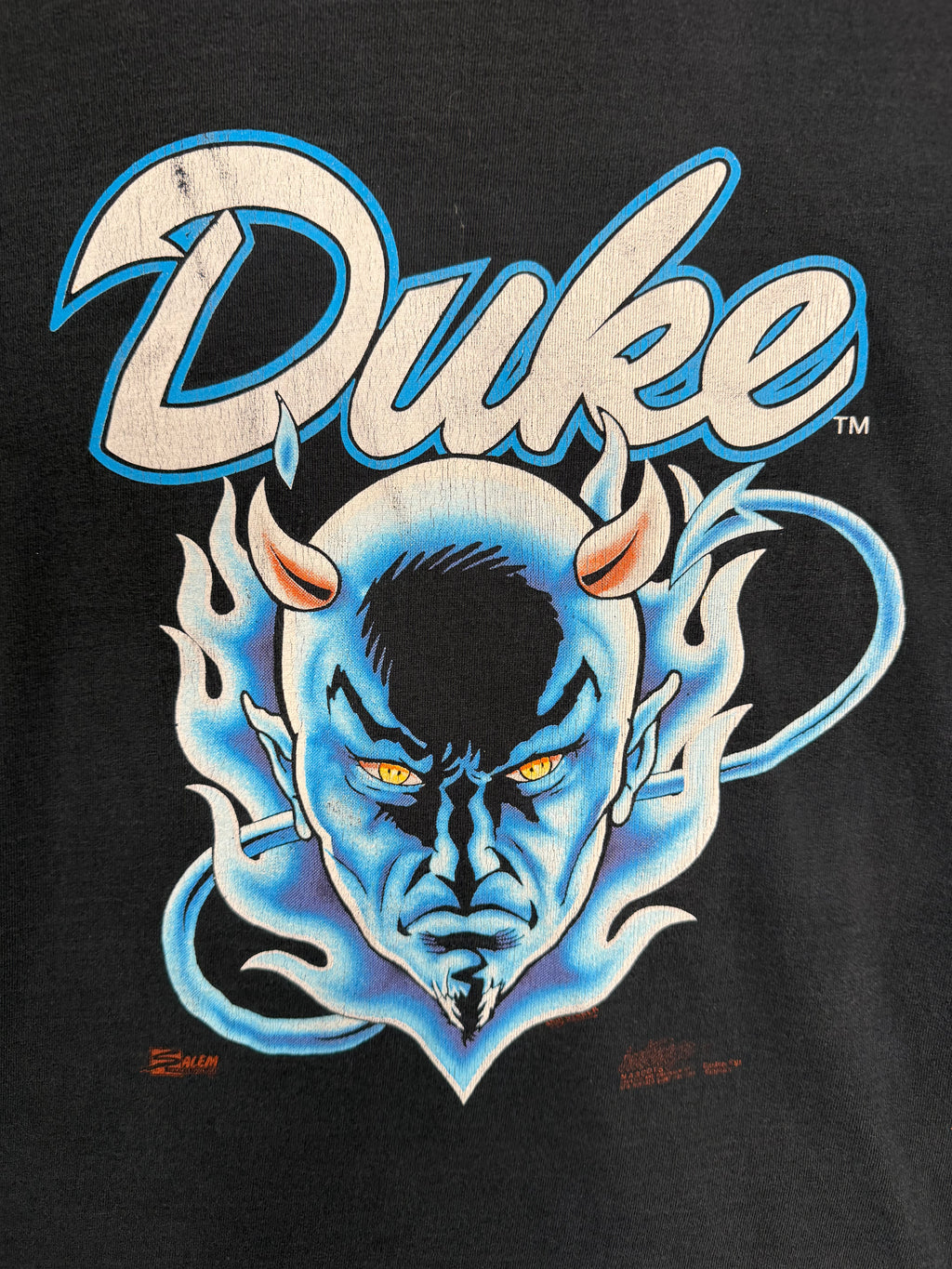 Vintage Salem Sportswear Duke Blue Devils Mascot Tshirt