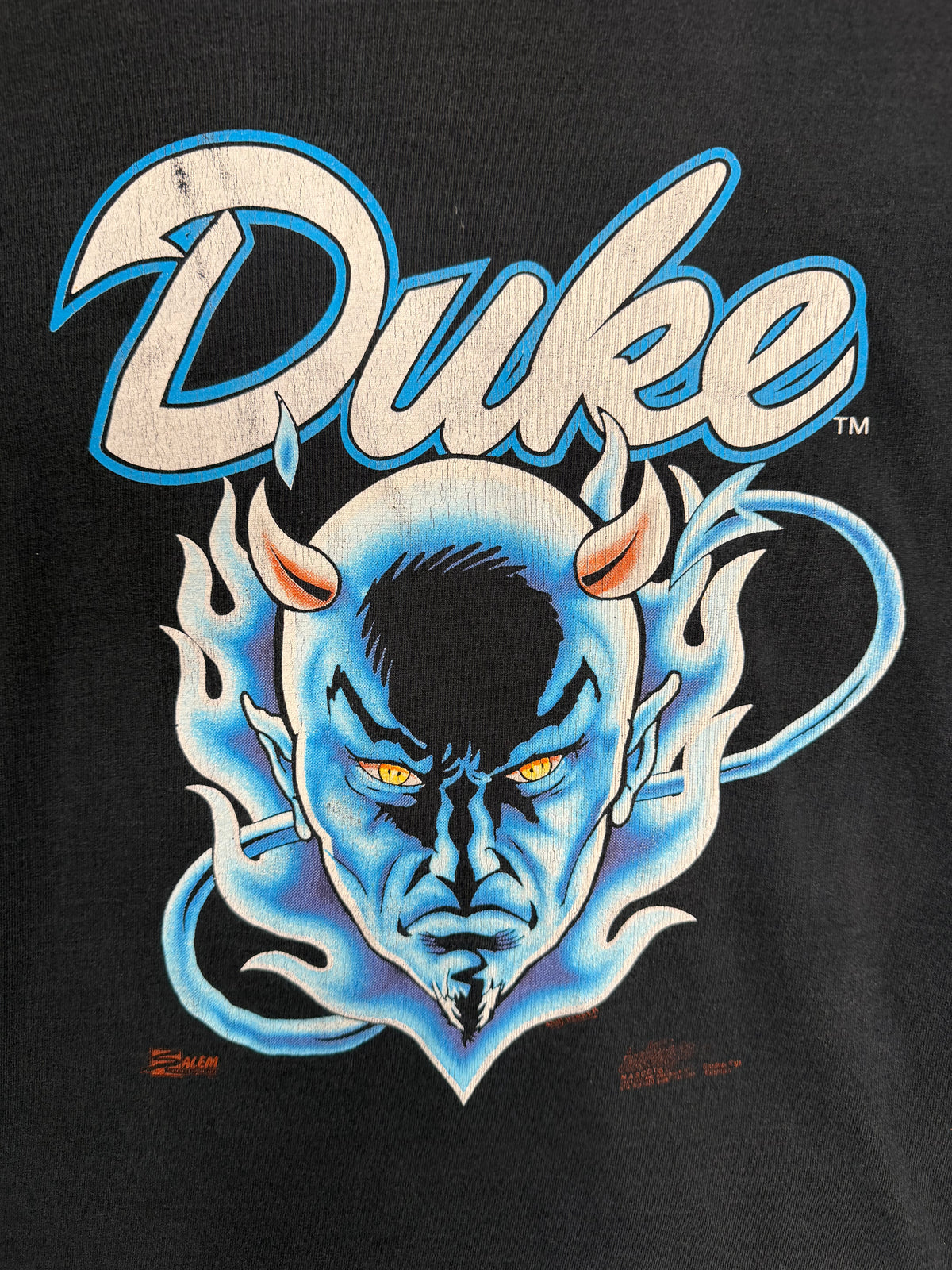 Vintage Salem Sportswear Duke Blue Devils Mascot Tshirt