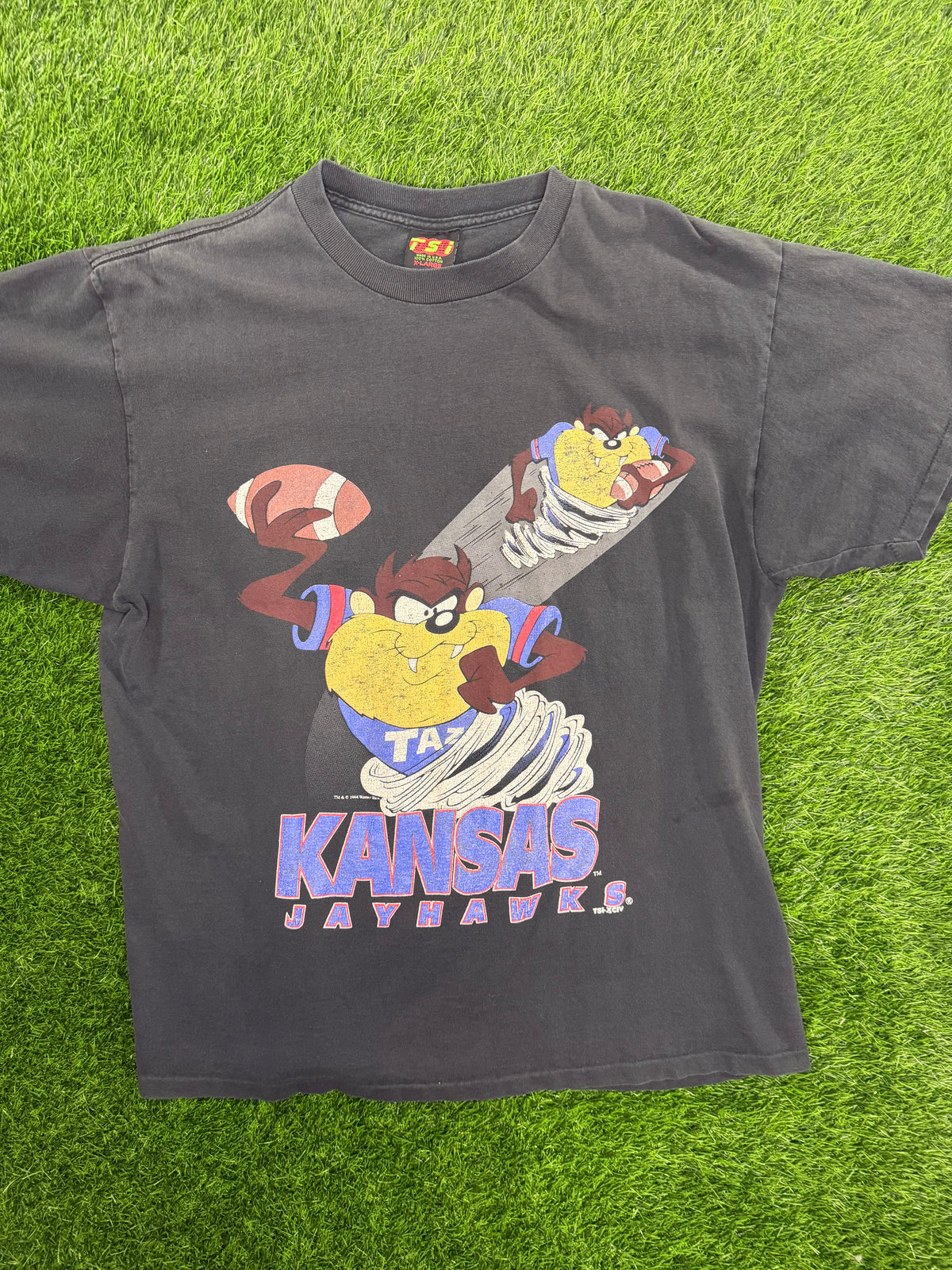 Vintage Kansas Jayhawks Football Taz 1994 TSI Tshirt