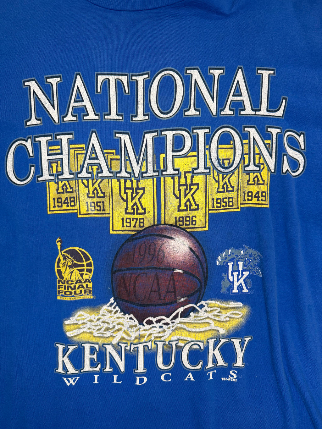 Vintage Kentucky Wildcats 1996 National Champs Tshirt