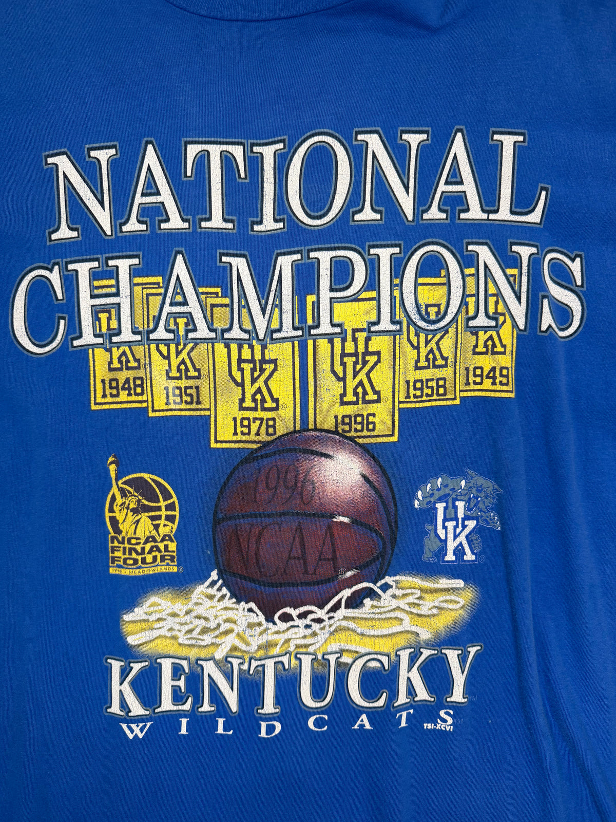 Vintage Kentucky Wildcats 1996 National Champs Tshirt