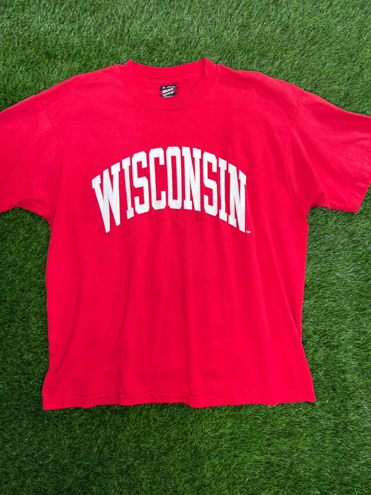 Vintage Wisconsin Badgers Spellout Tshirt