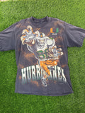 Vintage Sunrise Sportswear Miami Hurricans Football Player AOP