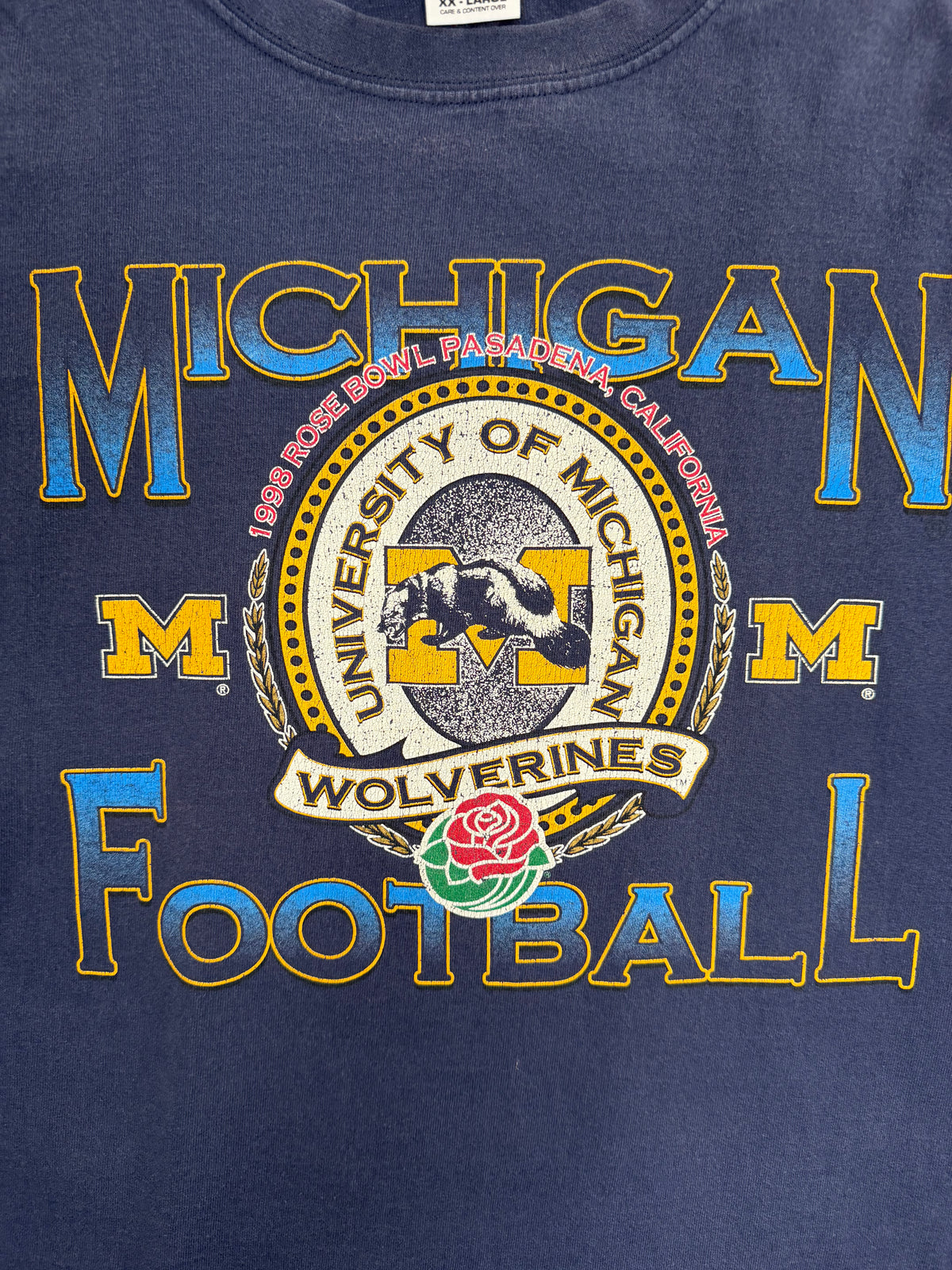 Vintage Michigan Wolverines 1998 Rosebowl Longsleeve