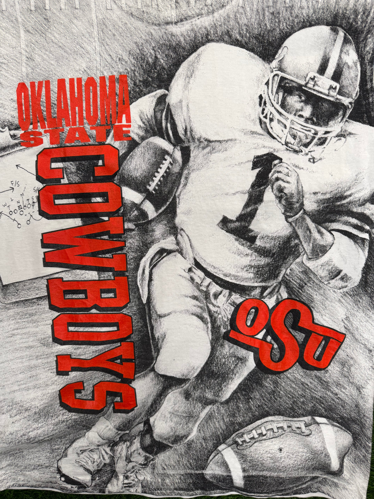 Vintage Oklahoma State Football AOP Tshirt