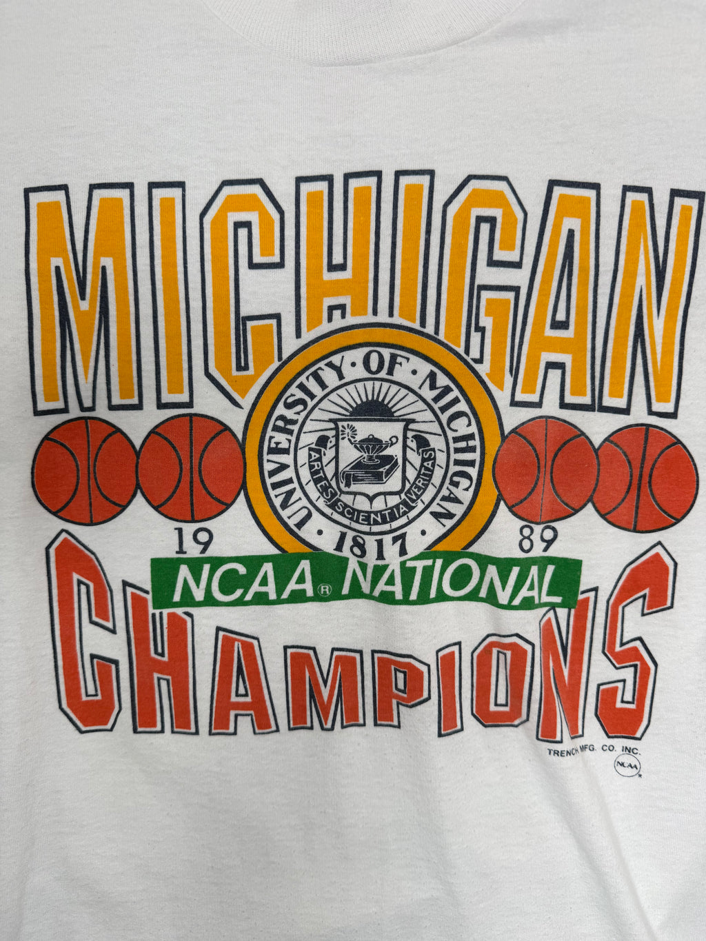 Vintage Michigan 1989 National Champions Tshirt